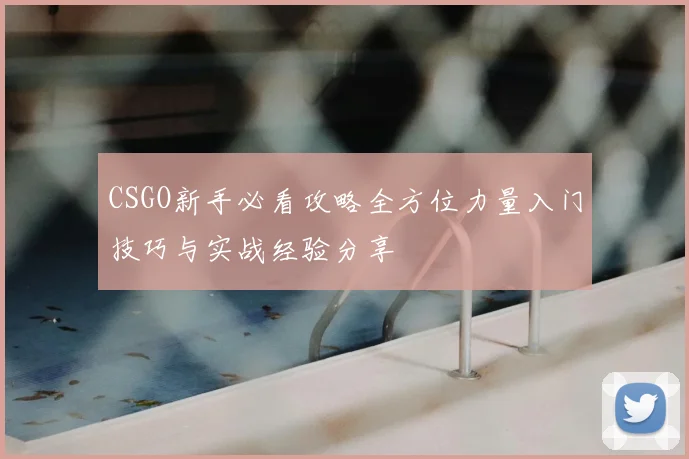 CSGO新手必看攻略全方位力量入门技巧与实战经验分享