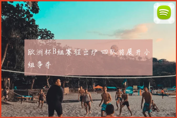 欧洲杯B组赛程出炉 四队将展开小组争夺